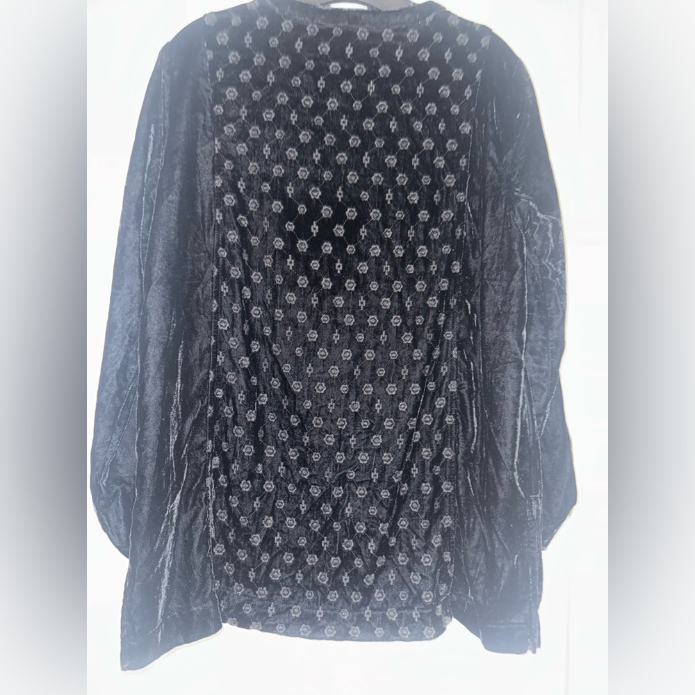 John Mark Black Patterned Blouse - image 5
